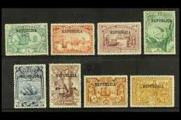 1913 Vasco Da Gama Complete Set Overprinted "REPUBLICA", SG 256/263, Most Never Hinged Mint.(8 Stamps) For More... - Otros & Sin Clasificación