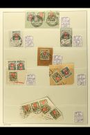 SWISS POSTAGE DUES USED IN LIECHTENSTEIN 1927 - 30 Selection Of Postage Due Stamps Used On Piece, Cancelled At... - Otros & Sin Clasificación