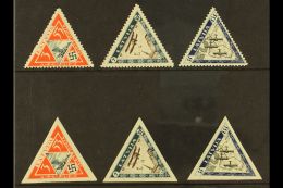 1933 Air Triangulars Complete Perf & Imperf Sets (Michel 225/27 A+B, SG 240A/42B + 240B/42B), Very Fine Mint,... - Lettonie