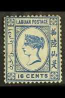 1879 16c Blue Queen SG 4, Mint With Large Part Gum, Signed Diena.  For More Images, Please Visit... - North Borneo (...-1963)