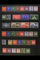 1952-1958 GB QEII Overprinted Complete Basic Run, SG 93/130, Including Both Types 15n.p. On 2½d (SG 125/a)... - Koeweit