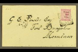 BRITISH EAST AFRICA 1896 Local Mombasa Cover Franked 8a Dull Mauve, SG 57, Tied By Squared Circle Dec 12 1896 Cds.... - Vide