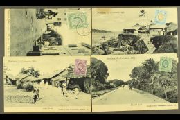 1906 A Delightful Series Of Four Mombasa Picture Postcards By Coutinho & Sons Incl. Attractive Street Scenes,... - Vide