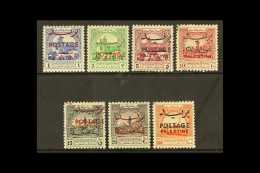 1953-56 "POSTAGE" Overprints On Palestine Complete Set (less The Unpriced 50m), SG 395/401, Very Fine Mint, Fresh... - Jordanien