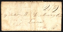 1817 (May) Entire Letter From Spanish Town To London, Showing Fair Strike Of "SPANISHTOWN/JA" And London Arrival... - Jamaica (...-1961)