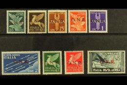 ITALIAN SOCIAL REPUBLIC 1944 Airmail Set Including The Air Express Stamp Overprinted "G.N.R." In Verona,, Sassone... - Sin Clasificación