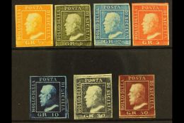 SICILY 1859 Ferdinand II Set Complete, Sass 1 - 7, Very Fine And Fresh Mint. Cat €8000 (£6800)  (7... - Ohne Zuordnung