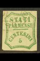 PARMA 1859 5c Blue Green, Provisional Govt, Sass 12, Fine Used With Good Clear Margins All Round And Neat Part... - Ohne Zuordnung