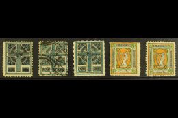 FORERUNNERS: 1907-16 SINN FEIN Celtic Cross Pale Blue And Black Unused (thin) And Used With 1909 Dublin Cds,... - Sonstige & Ohne Zuordnung