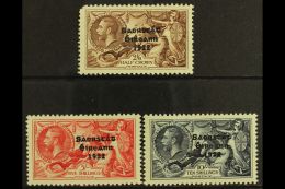 1935 SEAHORSES Re-engraved Set, SG 99/101, Fresh Mint, The 2s6d With A Rounded Corner Perf., Otherwise Fine. (3)... - Andere & Zonder Classificatie