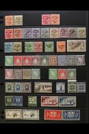 1922-1949 FINE MINT COLLECTION On Stock Pages, ALL DIFFERENT, Inc 1922 Thom Opts To 1s, 1922 Harrison Opts To 2d,... - Sonstige & Ohne Zuordnung