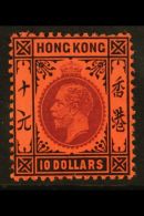 1912 $10 Purple And Black On Red, Geo V, SG 116, Fine And Fresh Mint, One Shortish Perf At Top. For More Images,... - Sonstige & Ohne Zuordnung