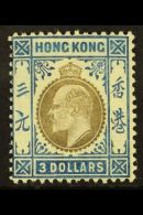 1904 $3 Slate And Dull Blue, Ed VII Wmk MCA, SG 88, Fresh Mint, Light Colour Bleed In Top Panel Otherwise Fine.... - Sonstige & Ohne Zuordnung