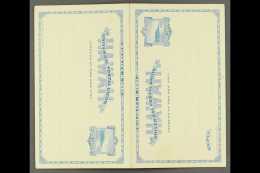PAID REPLY POSTAL CARDS 1889 2c + 2c Saphire Unsevered Message/reply Card, Sc UY4, Very Fine Unused. For More... - Hawai