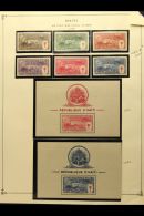 1881-1975 COMPREHENSIVE ALL DIFFERENT COLLECTION Presented In Mounts On Printed "Scott" Pages. An Attractive... - Haití