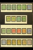 1913-22 Watermark Multi Crown CA Complete Definitive Set, SG 89/101, With All Of The Additional Shades And Backs,... - Grenada (...-1974)