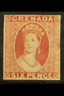 1861-62 6d Rose, SG 3, Mint With OG, Trimmed On Three Sides With Traces Of Perforations. Cat £900 For More... - Grenada (...-1974)
