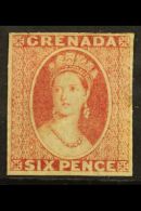 1861-62 6d Rose, SG 3, Mint With OG, Trimmed On Three Sides With Traces Of Perforations. Cat £900 For More... - Granada (...-1974)