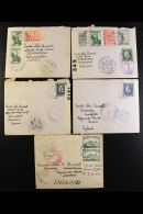 1939-40 CENSORED MAIL TO ENGLAND A Group Of Censored Covers With Entire Letter Contents, Each From The British... - Otros & Sin Clasificación