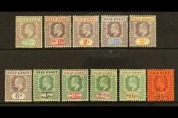 1902 CA Wmk Definitive Set, SG 38/48, Fine Mint (11 Stamps) For More Images, Please Visit... - Gold Coast (...-1957)