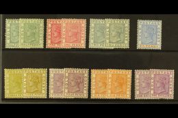 1884-91 ½d To 1s, With All Listed Shades, SG 11/18a, Very Fine Mint. (15) For More Images, Please Visit... - Goldküste (...-1957)