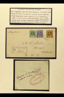 OCEAN ISLAND 1932 Registered Cover To Colorado, USA, Bearing KGV ½d, 2½d & 4d, Cancelled With... - Islas Gilbert Y Ellice (...-1979)