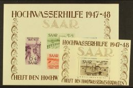 1948 Flood Disaster Relief Fund Miniature Sheets, Both Postage & Air, SG MS 255a/256a (Michel Blocks 1 &... - Sonstige & Ohne Zuordnung