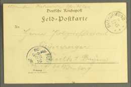 SOUTH WEST AFRICA 1904 (22 Apr) Stampless Feldpost Card To Germany Showing A Fine "SWAKOPMUND" Cds Postmark With... - Sonstige & Ohne Zuordnung