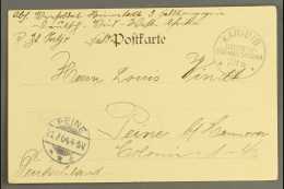 SOUTH WEST AFRICA 1904 (23 Jun) Stampless Picture Postcard To Germany Showing A Very Fine "KARIBIB" Cds Postmark,... - Otros & Sin Clasificación