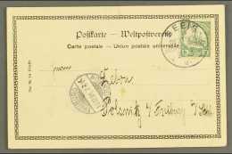 SOUTH WEST AFRICA 1901 (22 Oct) Ppc To Germany Bearing 5pf Yacht Tied By Very Fine "SEEIS" Cds Cancel With... - Sonstige & Ohne Zuordnung