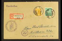 AMERICAN & BRITISH ZONE 1948 (18 June) Registered Cover Bearing 25pf & 84pf Stamps (Michel 936 & 952)... - Autres & Non Classés