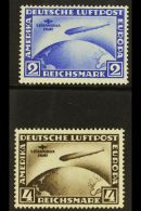 1930 Air First South American Flight Of Graf Zeppelin Complete Set (Michel 438/39, SG 456/57), Fine Mint, Lovely... - Other & Unclassified