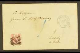 BRUNSWICK 1863 (3 Dec) Cover Bearing 1861-63 3sgr Rose (Michel 12 Aa, SG 18), With Various Transit Marks On... - Otros & Sin Clasificación