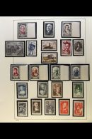 1950-1974 COMPREHENSIVE SUPERB NEVER HINGED MINT COLLECTION In Hingeless Mounts On Leaves, All Different, Almost... - Other & Unclassified