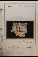 FALKLANDS AND DEPENDENCIES Chiefly KGVI And Early QEII Mint (some Never Hinged) On Dealer's Display Sheets In A... - Falkland
