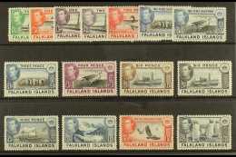 1938-50 Definitive Set Complete To 2s6d, SG 146/160, Fine Mint. (15 Stamps) For More Images, Please Visit... - Islas Malvinas