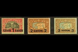 1930 Surcharges Complete Set (Michel 87/89, SG 88/90), Very Fine Mint, Fresh. (3 Stamps) For More Images, Please... - Estonia