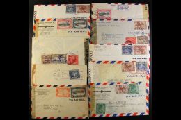 1942-1945 CENSORED COVERS. An Interesting Group Of Commercial Censor Covers Addressed To USA, Mostly With Multiple... - El Salvador