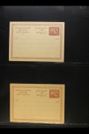 POSTAL STATIONERY 1879-1909 POSTAL CARD UNUSED COLLECTION Presented In Sleeved Pages. Sphinx & Pyramid Issues... - Andere & Zonder Classificatie