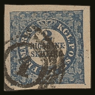 1852 2 R.B.S. Blue Thiele Printing, SG 3 (Facit 1 IIPr), SUPERB Top Quality Used Example With 4 Huge Neat Margins... - Other & Unclassified