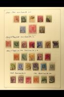 1899-1969 MINT AND USED COLLECTION Written Up On Album Pages, Includes 1899-1900 Set To 75c Used Plus 1r50 Mint,... - Ceilán (...-1947)