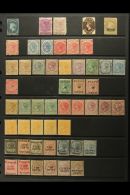 1857-1900 VALUABLE MINT COLLECTION On Stock Pages, Some Without Gum, Inc 1857-59 1d Unused (close/cut Into, Small... - Ceilán (...-1947)