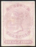 1857 ½d Dull Mauve, Imperf, SG 17, Very Fine And Fresh Mint. For More Images, Please Visit... - Ceylon (...-1947)