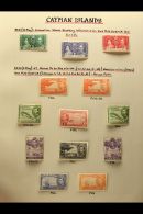 1937-90 SUPERB MINT COLLECTION WITH ADDITIONAL DEFINITIVE SHADES AND PERFS A Beautifully Written Up Collection On... - Iles Caïmans