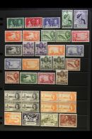 1937-1949 COMPLETE FINE MINT COLLECTION On A Stock Page, Inc 1938-48 Set With All Perf Types, 1948 Wedding Set... - Kaimaninseln