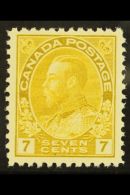 1915 7c Olive Bistre (wet Printing), Unitrade 113a, Very Fine Never Hinged Mint. For More Images, Please Visit... - Otros & Sin Clasificación