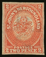 1860 2d Orange-vermilion With "CEY" Of "Stacey Wise" Paper-maker's Wmk, Unitrade 11i (SG 10 Variety) Fine Unused... - Otros & Sin Clasificación