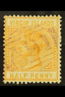 1883 ½d Yellow Buff, SG 26, Very Fine Used With Violet "A91" Cancel. For More Images, Please Visit... - Britse Maagdeneilanden