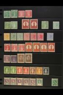 1866-1952 MINT COLLECTION On Stock Pages, Inc 1866 1d (x2, Unused) & 6d (x2), 1867-70 1d (x2, One Unused)... - Britse Maagdeneilanden