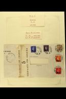 M.E.F. 1942 (16 Apr) Large Fragment Of Censored Cover (address Removed) Bearing The 2½d, 3d & 5d Values... - Africa Oriental Italiana